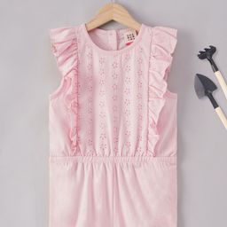 Ed-a-Mamma Girls Ruffles Cotton Jumpsuit-18
