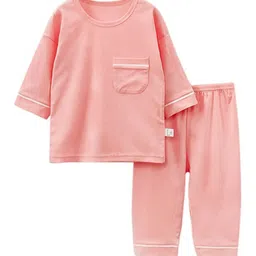 StyleCast Girls Pink Pure Cotton T-shirt with Trousers-picture-37