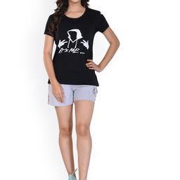 StyleAOne Graphic Printed Pure Cotton Night Suit-image-38