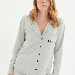 Trendyol Lapel Collar Shirt & Pyjama-image-43