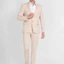 Arrow Single-Breasted Slim-Fit Two-Piece Formal Suit-image-46