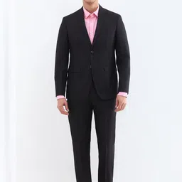 Allen Solly Checked Slim Fit Formal Two Piece Suit-image-16
