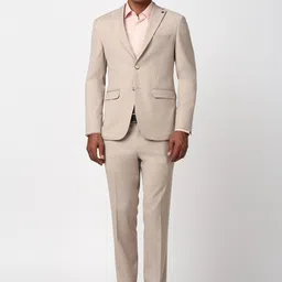 Peter England Elite Single-Breasted Two-Piece Formal Suit-45