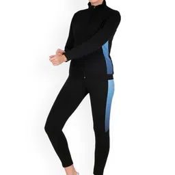 BENZOS Women Colourblocked Mock Collar Tracksuit-picture-28
