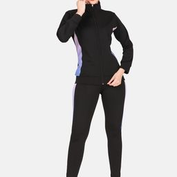 BENZOS Women Mock Collar Tracksuit-35