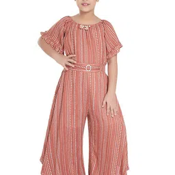 Peppermint Girls Geometric Printed Culotte Jumpsuit-image-80
