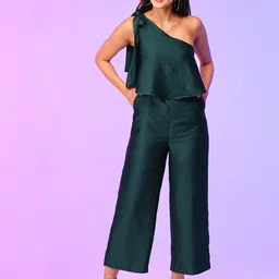 Globus One Shoulder Tie-Up Party Jumpsuit-picture-58