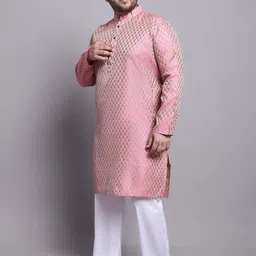 SOJANYA PLUS Regular Silk Kurta with Pyjamas & Nehrujacket image 1