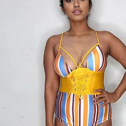 FIESTA RESORTWEAR Striped Bodysuit-picture-43