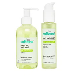 MCaffeine Green Tea & BHA Body Acne Control Kit-35