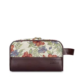 THE CLOWNFISH Floral Print Textured Toiletry Kit-image-39