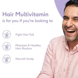 HK VITALS Hair Multivitamin with DHT Blockers Omega & Biotin - 60 Capsules image 3