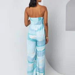 Vedika M Abstract Printed Strapless Basic Jumpsuit image 3