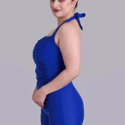 Keepfit Plus Size Halter Neck Medium Coverage Legsuit image 5