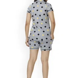 Foxy Polka Dots Printed Pure Cotton Night Suit image 5