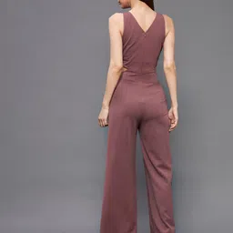 Miss Chase Mauve Basic Jumpsuit image 4