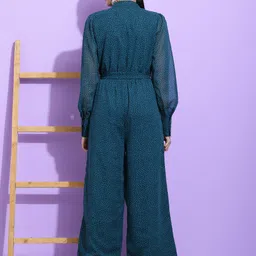 SQew Abstract Printed Basic Jumpsuit image 3