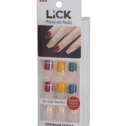 LICK 12 Pcs Matte Artificial Press On Nails With Application Kit image 4