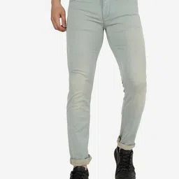 JADE BLUE Men Slim Fit Cotton Jeans-image-68