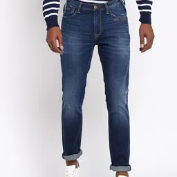 Lee Men Blue Bruce Skinny Fit Light Fade Jeans-picture-14