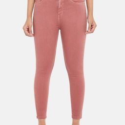People Women Pink Super Skinny Fit Jeans-image-29