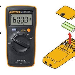 Fluke 101 Digital Multimeter 6000 Counts Volt Meter IP40 AC/DC Volt & Ohm Tester Continuity Test with Buzzer Portable Electrical Tool Tests Live Wire image 3