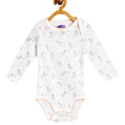 Eimoie Infants Girls White Printed Pure Cotton Rompers-image-90
