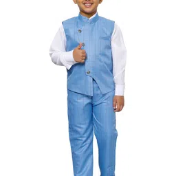 Pro-Ethic STYLE DEVELOPER Boys 3 Piece Solid Shirt & Trousers With Waistcoat-picture-53