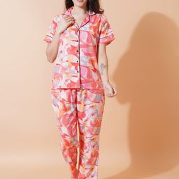 Fbella Abstract Printed Night suit-picture-17