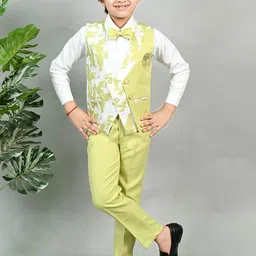BT DEZINES Boys 3-Pcs Printed Single-Breasted Ventless Suit-image-62