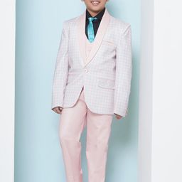 Aj DEZInES Boys 5-pcs Checked Suit Set-picture-14