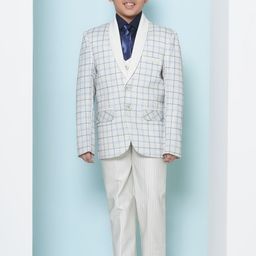 Aj DEZInES Boys Checked 5-pcs Cotton Suit Set-image-96