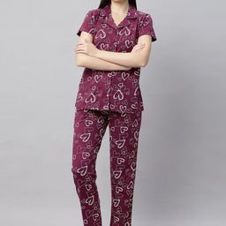 QUIRA Women Printed Night suit-image-75