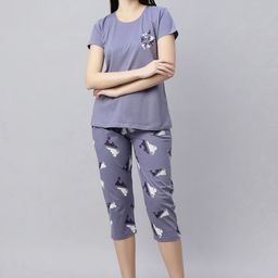 QUIRA Women Printed Night suit-image-12