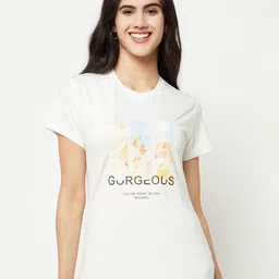 Crimsoune Club Typography Printed Slim Fit T-shirt-image-66
