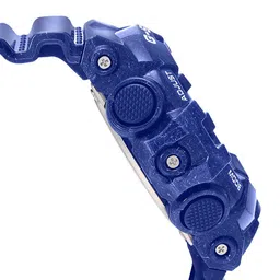 CASIO Men Blue Patterned Dial & Blue Textured Straps Analogue and Digital Watch image 2