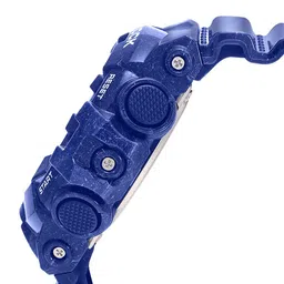 CASIO Men Blue Patterned Dial & Blue Textured Straps Analogue and Digital Watch image 3
