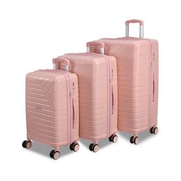 ROMEING Tuscany Set Of 3 Textured Hard Polypropylene Trolley Suitcases-24