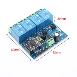 ESP8266 ESP-01 5V 4-Channels WiFi Relay Module for Home Remote Control Switch image 3