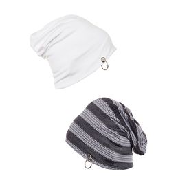 VIMAL JONNEY White & Grey 2 Printed Beanie-39