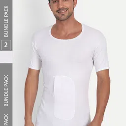 T.T. Desire Interlock Pack Of 2 Cotton Undershirt Vests-image-37