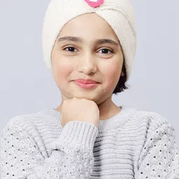 Bharatasya Girls Self Design Woollen Beanie-52