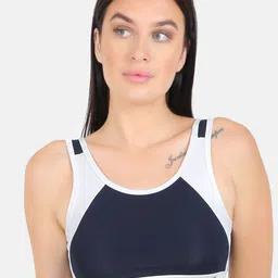 N-Gal Colourblocked Anti Odour Dry Fit Full Coverage Workout Bra with All Day Comfort-picture-38