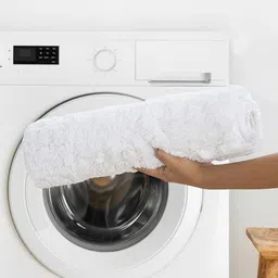 OBSESSIONS White Solid Pure Cotton 2800 GSM Anti-Skid Bath Rugs-32