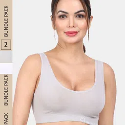 Amour Secret Pack OF 2 Full Coverage Non Padded Everyday Bra-picture-35