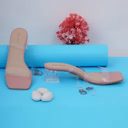 Retro Walk Two Strap Block Heels With Ankle Loop-13