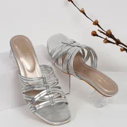 pelle albero Textured Strappy Block Heels-35
