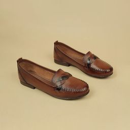 Ozuri Leather Flatform with-42