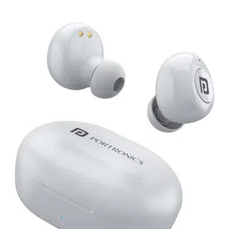 Portronics White Harmonics Twins S3 Smart TWS Bluetooth Earbuds-65