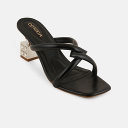 CORSICA Embellished Open Toe Block Heels image 2